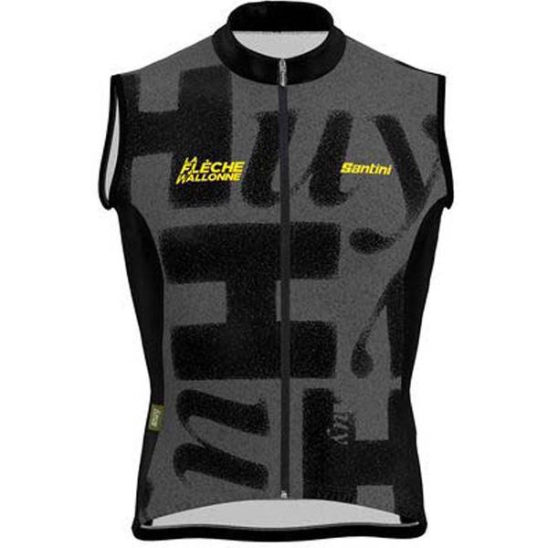 Santini La Fleche Wallone Gilet Zwart M Man