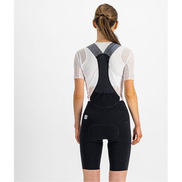 Sportful Fietsbroek kort met bretels - koersbroek voor Dames Zwart - SF Total Comfort W Bibshort-Black - S