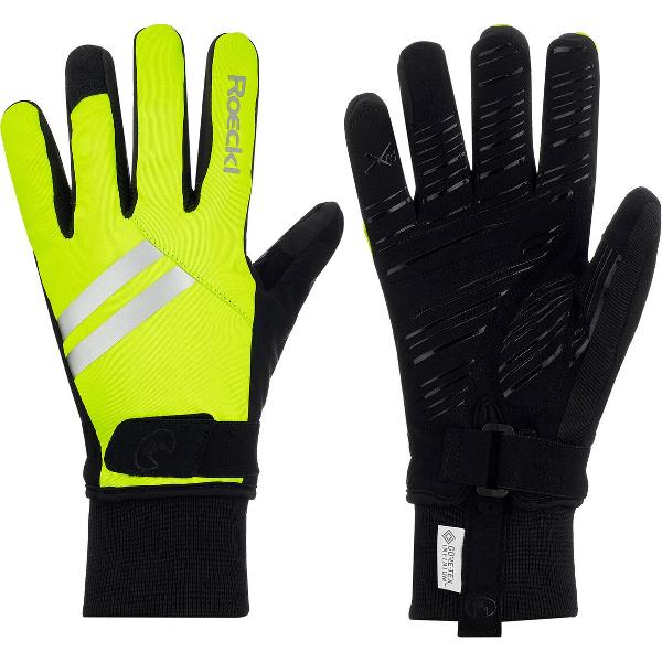 Roeckl Ravensburg Black - Fietshandschoenen winter Unisex Neon Yellow - 8