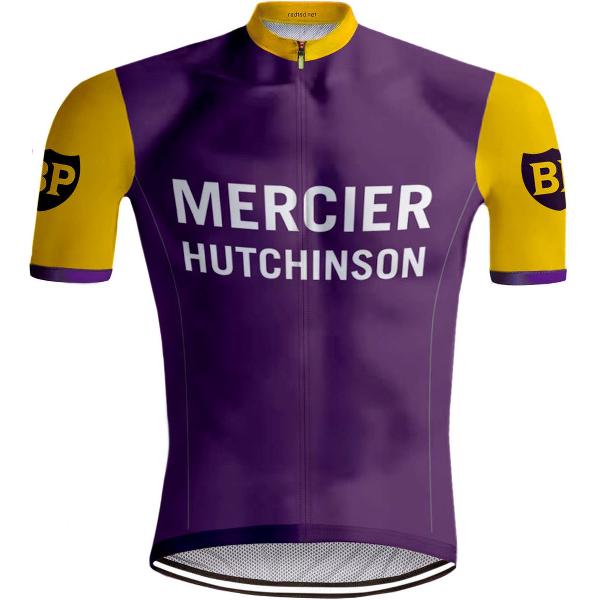 Retro Wielershirt Mercier Hutchinson - REDTED (M)