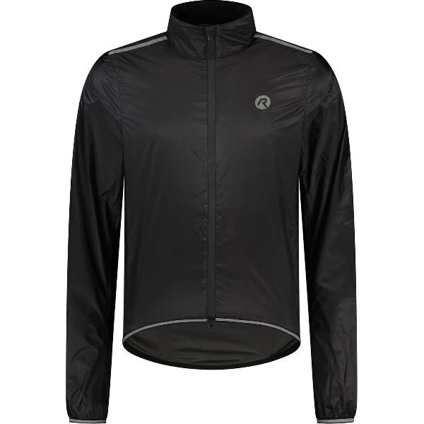 Rogelli Essential Regenjas - Fietsregenjack - Heren - Zwart - Maat L