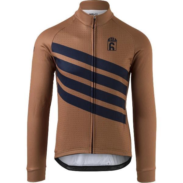 AGU Classic Fietsshirt Lange Mouwen SIX6 Heren - Bruin - S