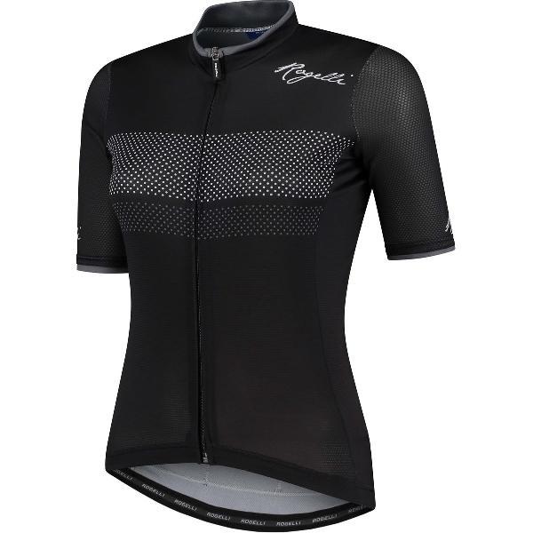 Rogelli Purpose Fietsshirt - Korte Mouwen - Dames - Zwart, Wit - Maat XL