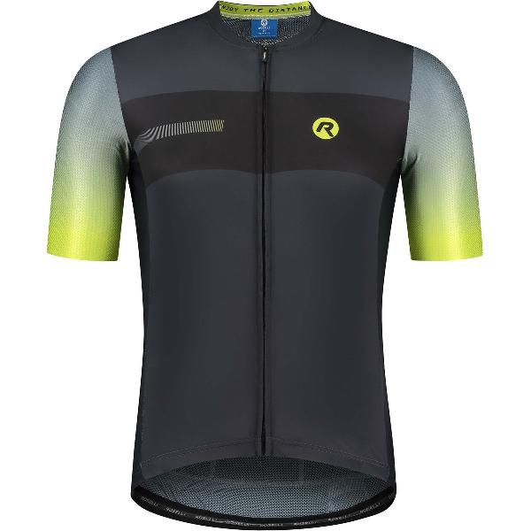 Rogelli Dawn Fietsshirt - Korte Mouwen - Heren - Geel, Grijs - Maat M