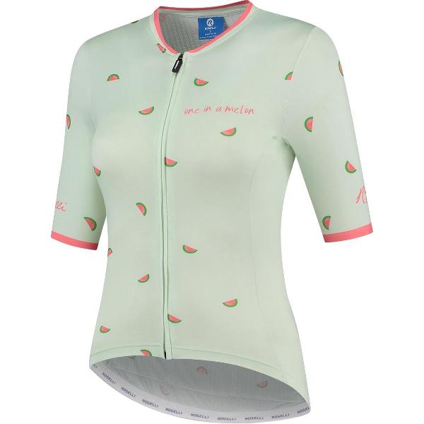 Rogelli Fruity Fietsshirt - Korte Mouwen - Dames - Mint, Coral - Maat XL