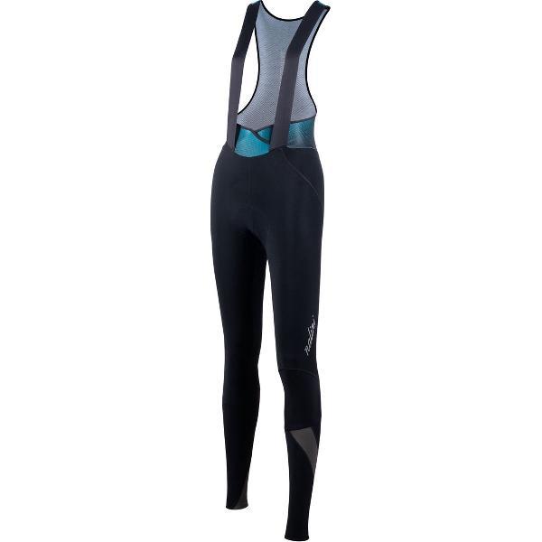 Nalini - Dames - Fietsbroek lang met Bretels - Winter Fietsbroek met Zeem - Thermo Wielrenbroek - Zwart - NEW ROAD WR LADY BIB TIGHT - M