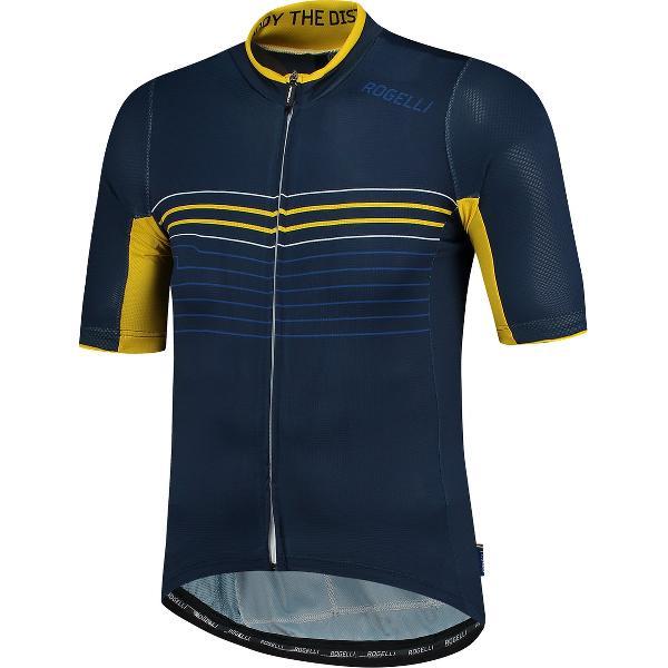 Rogelli Kalon - Fietsshirt Korte Mouwen - Heren - Maat M - Blauw, Geel