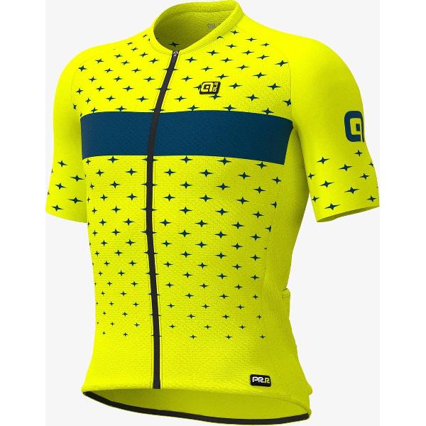 Ale Fietsshirt Korte Mouwen Graphics PRR Stars - Geel - S - Valt klein