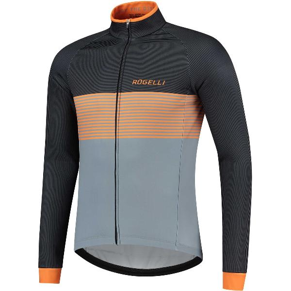 Rogelli Boost Winterjack - Heren Fietsjack - Winterjack - Oranje/Grijs/Zwart - Maat L