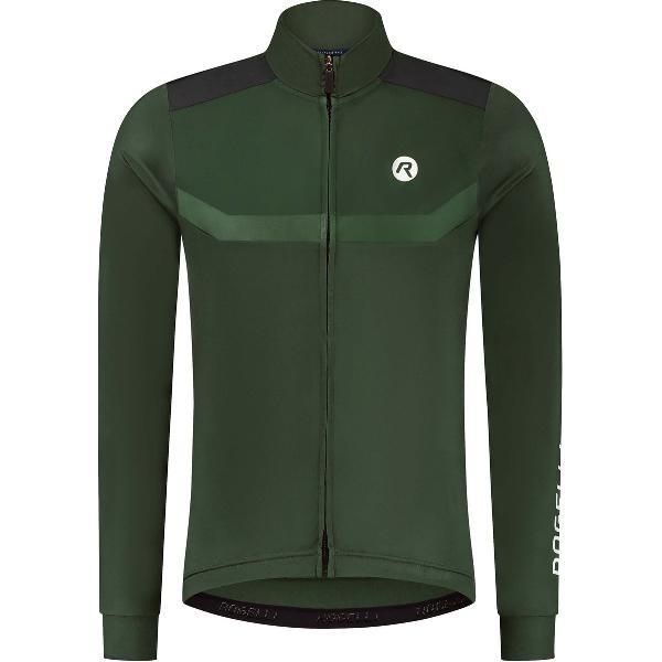 Rogelli Mono Fietsshirt Lange Mouwen - Wielershirt Heren - Race fit - Green - Maat L