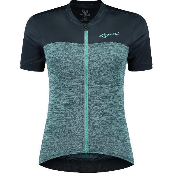 Rogelli Melange Fietsshirt - Korte Mouwen - Dames - Blauw, Turquoise - Maat S