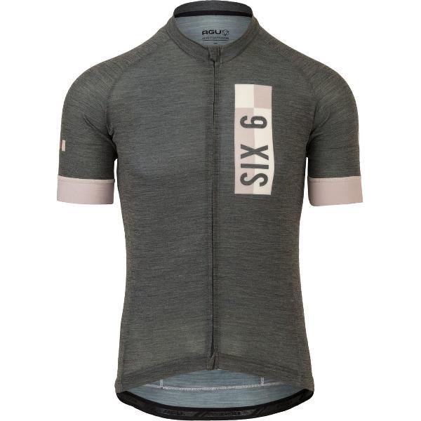 AGU Solid Merino Fietsshirt III SIX6 Heren - Zwart - XXXL