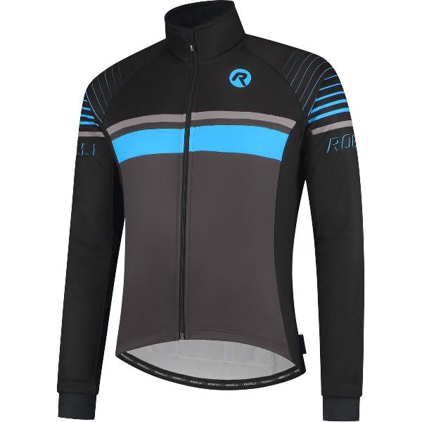 Rogelli Hero Fietsjack Winter - Heren - Grijs, Zwart, Blauw - Maat XL