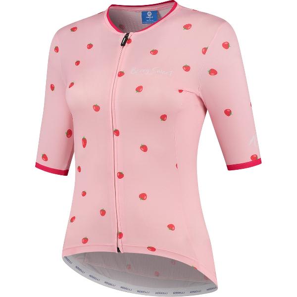 Rogelli Fruity - Fietsshirt Korte Mouwen - Dames - Maat 2XL - Roze