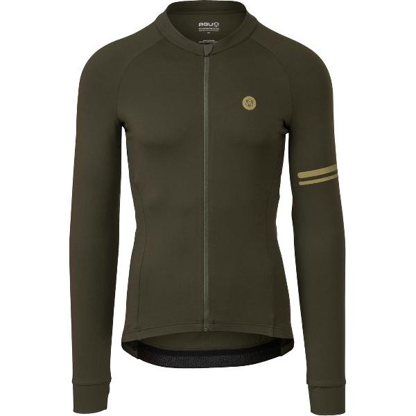 AGU Solid Fietsshirt Lange Mouwen Performance Heren - Green - XXXL