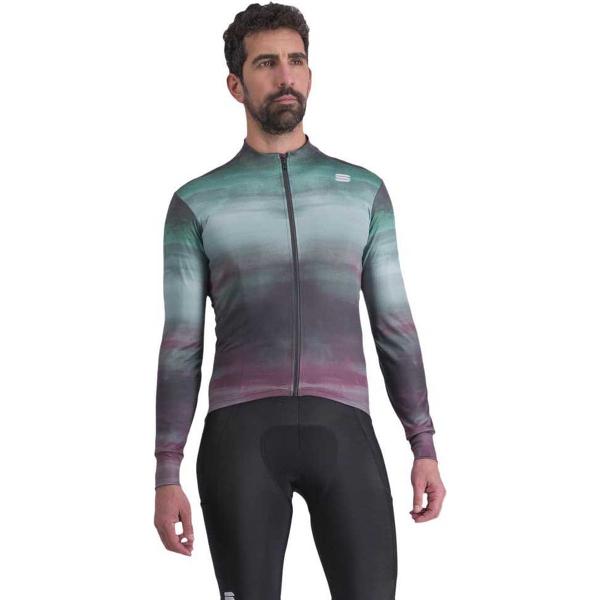 Sportful Flow Supergiara Thermal Jersey Met Lange Mouwen Groen,Grijs M Man