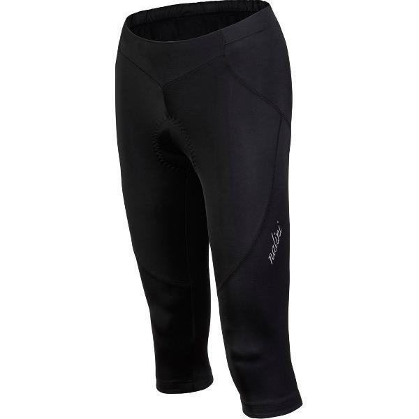 Nalini Dames Fietsbroek driekwart - wielrenbroek 3/4 Zwart - PURE LADY KNIKER Black - XXXL