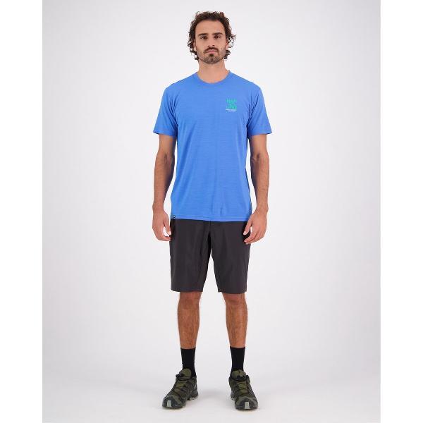 Mons Royale Icon T-Shirt Merino Pop Blue M