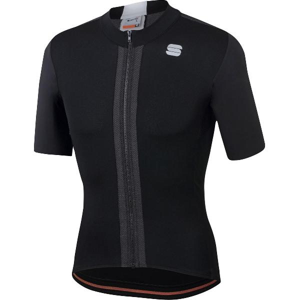 Sportful Strike Short Sleeve Fietsshirt Heren - Zwart, Wit - Maat XXL