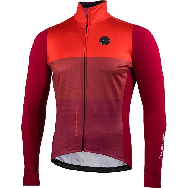 Nalini - Heren - Fietsjack winter - Warm Wielrenjack - Rood - Bordeaux - NEW ASFALTO JKT (CMP) - XXL