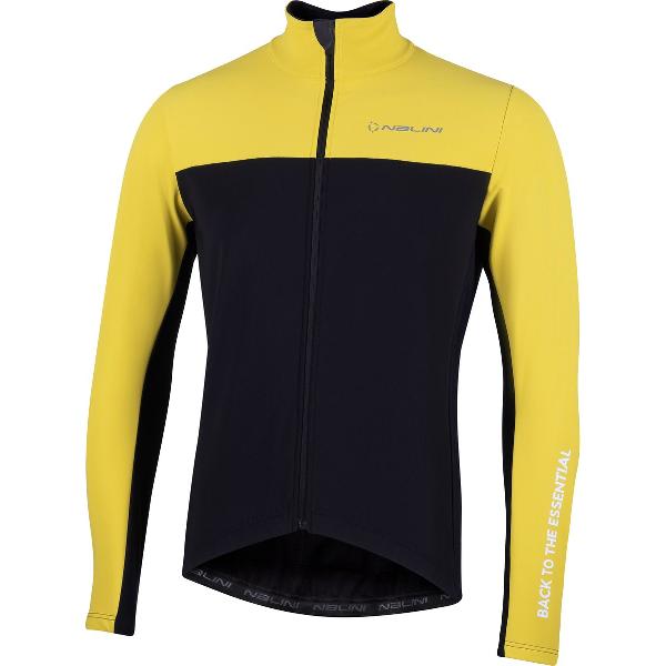 Nalini - Heren - Fietsjack winter - Warm Wielrenjack - Geel - Zwart - NEW ROAD JKT - 6XL