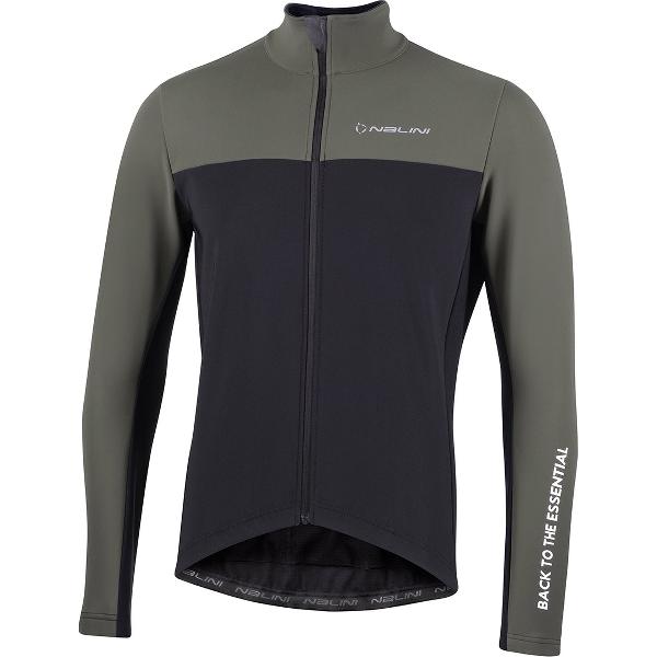 Nalini - Heren - Fietsjack winter - Warm Wielrenjack - Groen - Zwart - NEW ROAD JKT - XXL