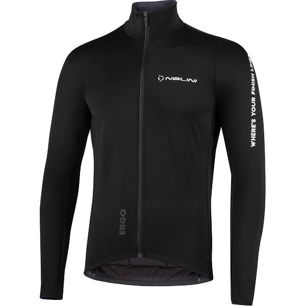 Nalini - Heren - Fietsjack winter - Winddicht Warm Wielrenjack - Zwart - NEWCARENAJKT1 - L