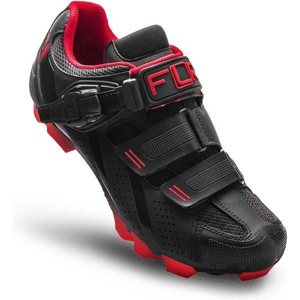 FLR F-65 MTB Schoen Zwart/Rood 47