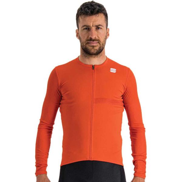 Sportful Fietsshirt Lange Mouwen Rood Heren - Matchy Long Sleeve Jersey Chili Red-XXL