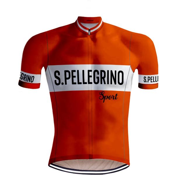 Retro Wielershirt San Pellegrino Oranje - REDTED (M)