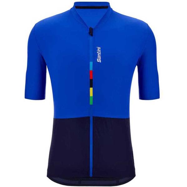 Santini UCI Official Riga 2023 Jersey Met Korte Mouwen Royal XL Heren