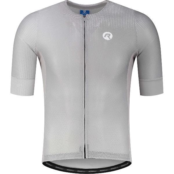 Rogelli Blaze Fietsshirt Heren - Korte Mouw - Wielershirt - Zand - Maat M