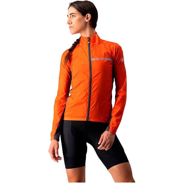 Castelli SQUADRA STRETCH fietsjas Dames Fiery Red/Dark Gray - Vrouwen - maat M