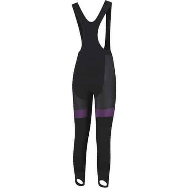 Sport2x T-PRO Premium Bibtight Dames lange broek met zeem Zwart/Paars