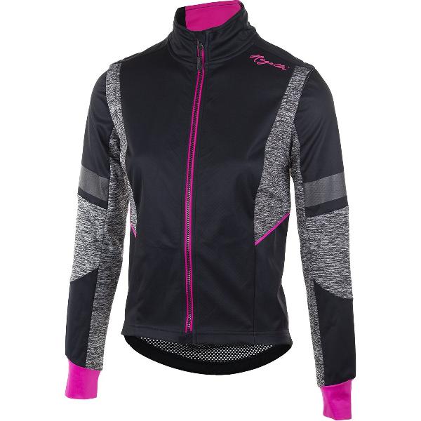 Rogelli Bliss Fietsjack Winter - Dames - Zwart, Grijs, Roze - Maat XS