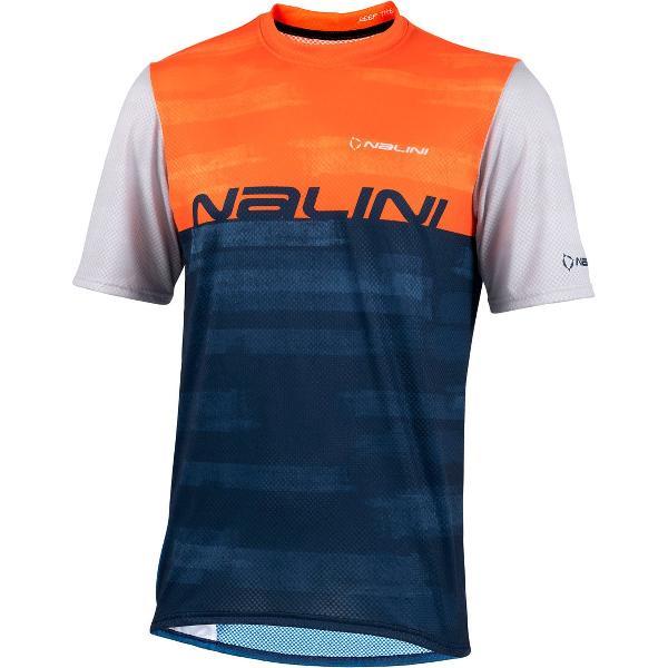 Nalini Heren Fietsshirt korte mouwen - MTB shirt Blauw - NEW MTB SHIRT Deep blue - M