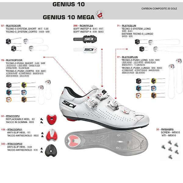 Sidi Genius 10 Mega Black/Grey/Black Fietsschoen