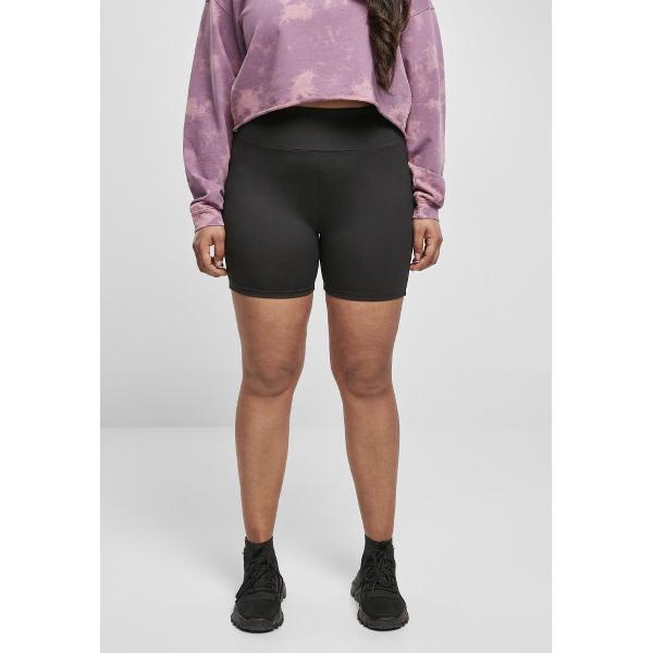 Urban Classics - High Waist Short Hot Pants Korte cycle broek - S - Zwart