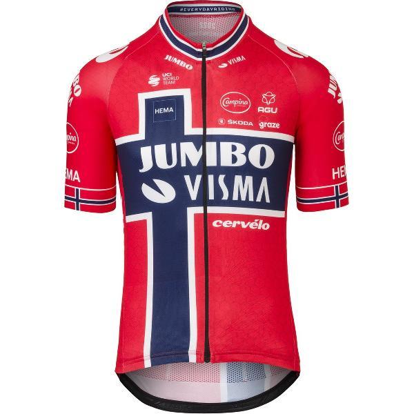 AGU Replica Noorwegen Champion Fietsshirt Team Jumbo-Visma - Geel - XL