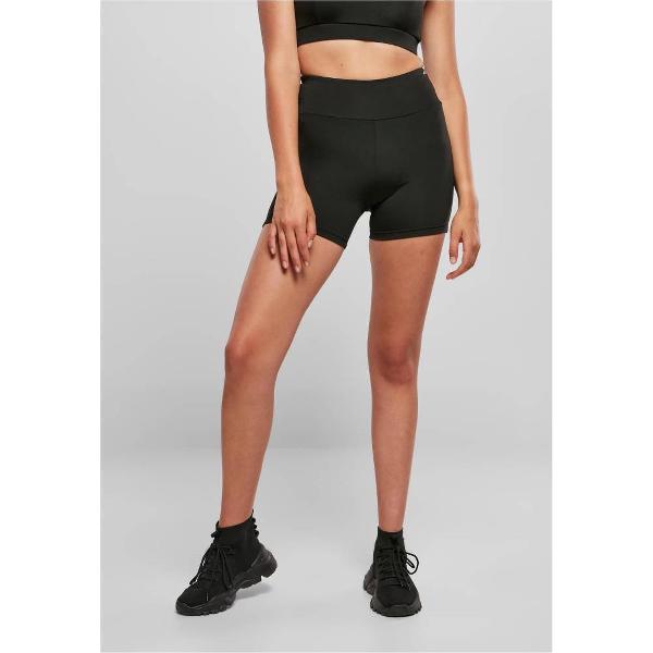 Urban Classics - Recycled High Waist Hot Pants Korte cycle broek - XL - Zwart