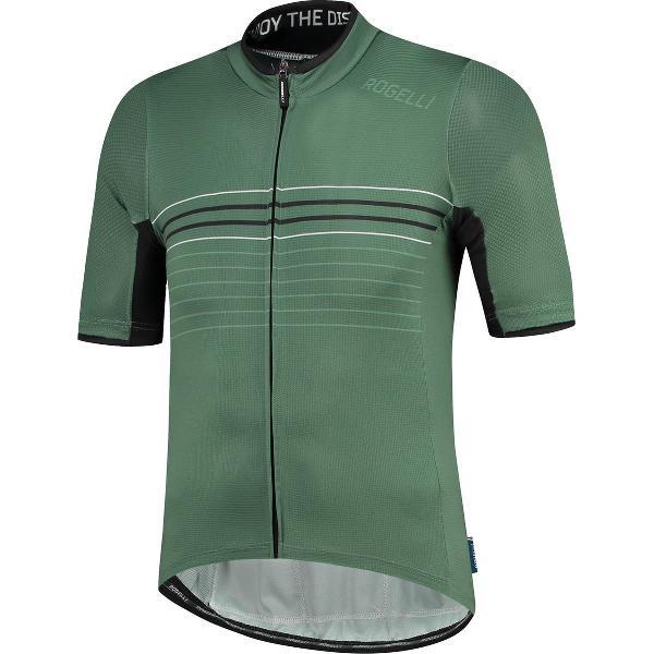 Rogelli Kalon Fietsshirt - Korte Mouwen - Heren - Leger Groen - Maat XL