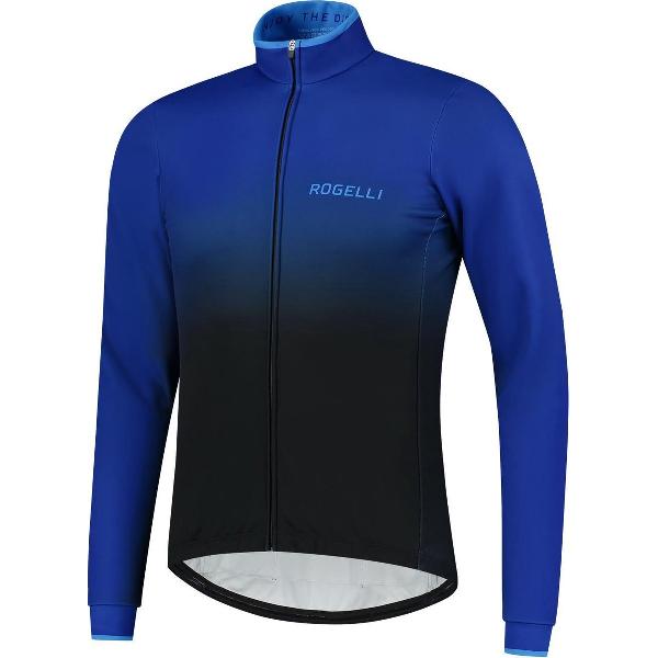 Rogelli Horizon Winterjack - Heren - Fietsjack - Zwart/Blauw - Maat 2XL