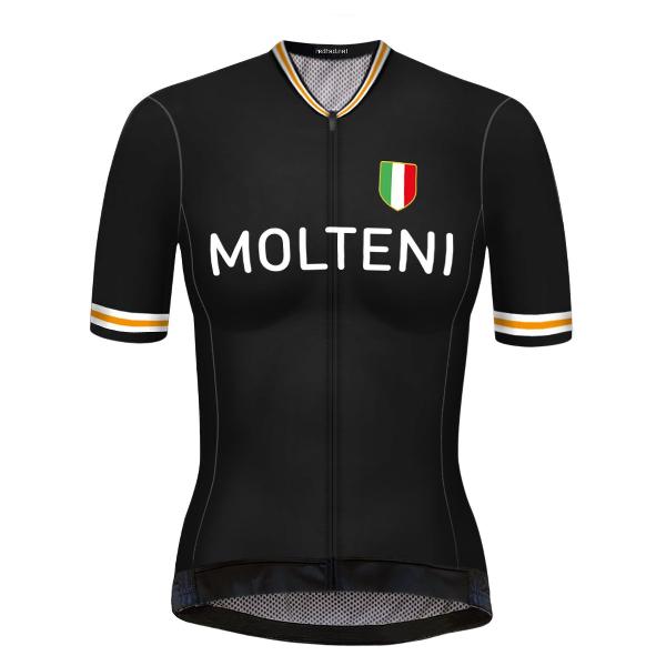 Retro Dames Wielershirt Molteni Zwart - REDTED (S)