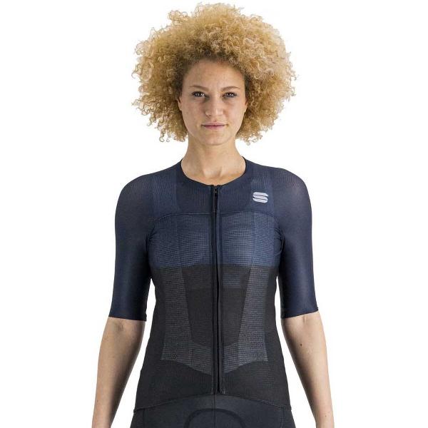 Sportful Pro Korte Mouwen Fietsshirt Zwart L Vrouw