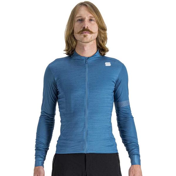 Sportful Supergiara Thermal Jersey Met Lange Mouwen Blauw XL Man