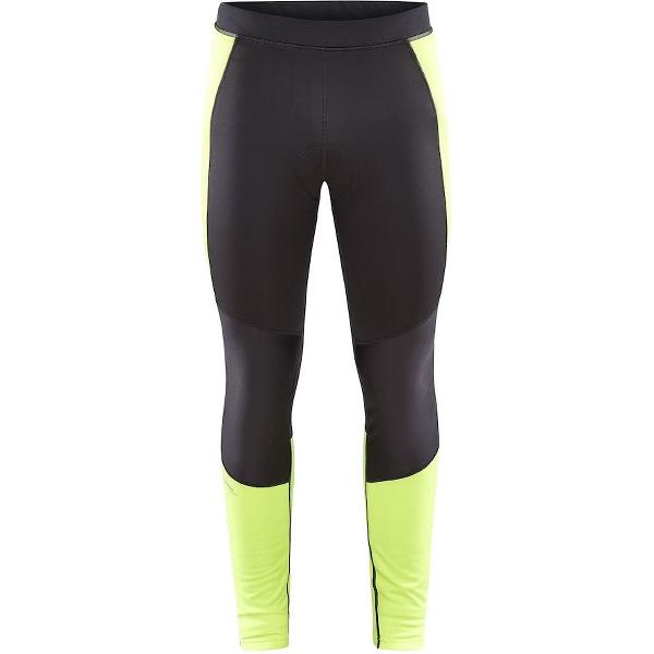 Craft Fietsbroek Lang zonder Bretels Heren Zwart Fluo - CORE SUBZ LUMEN WIND TIGHTS M FLUMINO SLATE-L