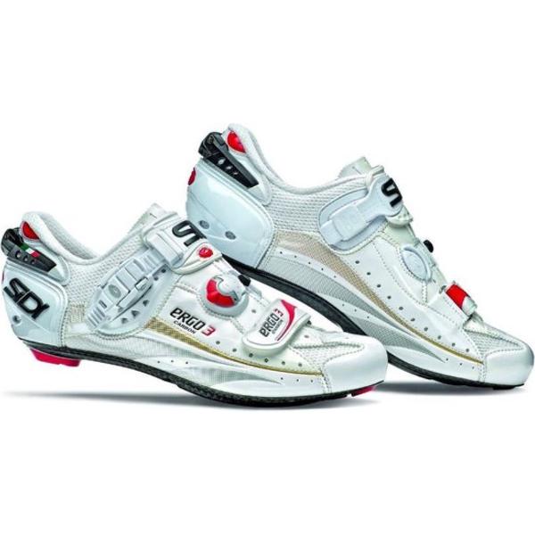 Sidi - ergo 3 - racefietsschonen - carbon vernice - speedplay - wit - maat 46