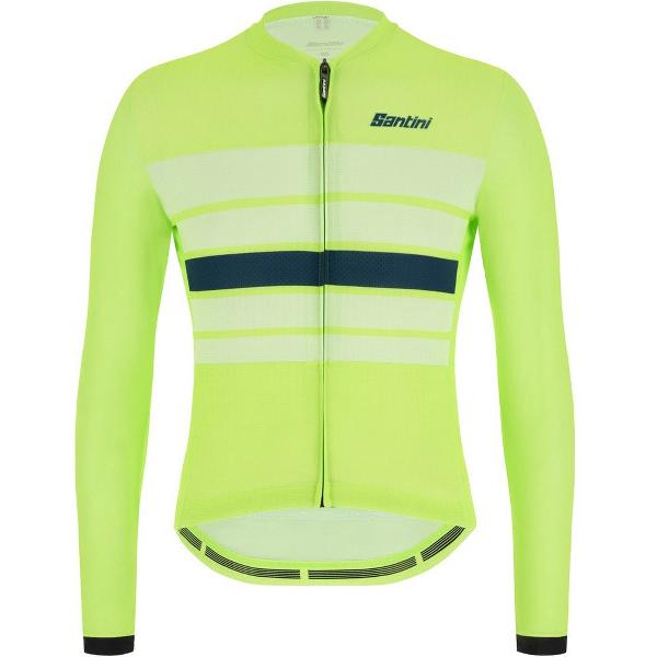 Santini Ecosleek Bengal Jersey Met Lange Mouwen Groen XS Man