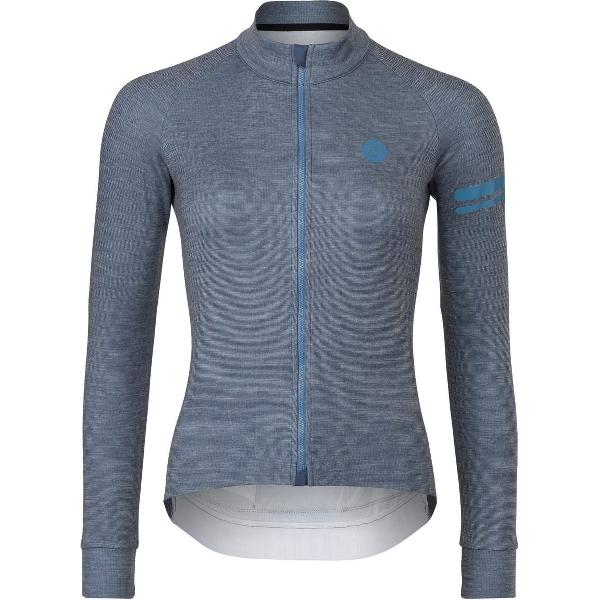 AGU Merino Fietsshirt Lange Mouwen Performance Dames - Blue - XS