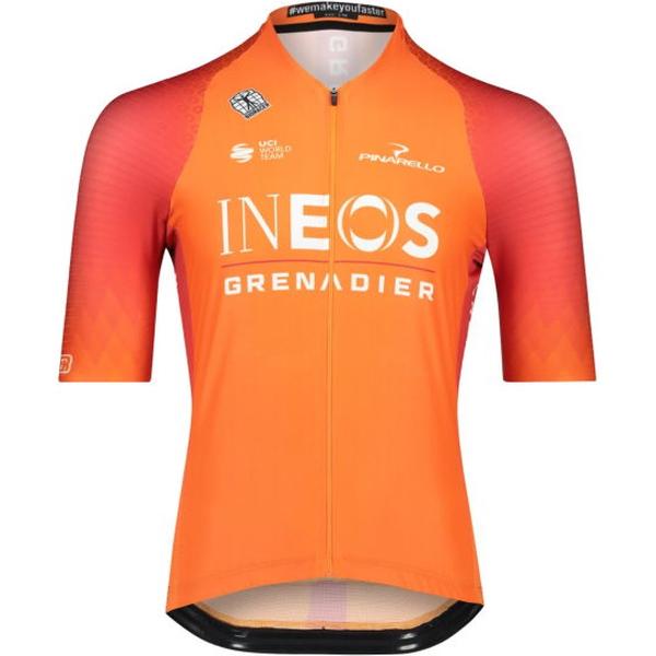 BioRacer Ineos Grenadiers Icon Fietsshirt Korte Mouw Heren Oranje